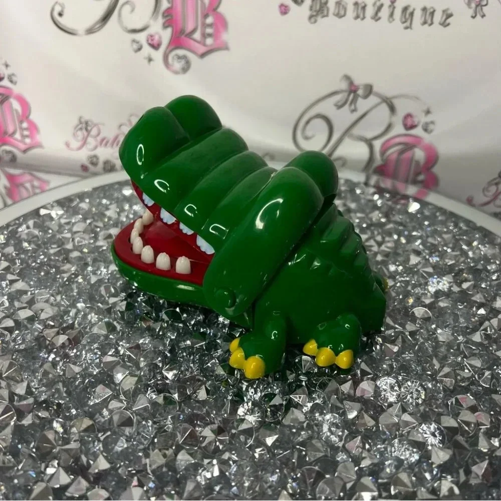 Milton Bradley Crocodile Dentist Game Travel Version green collectors toy